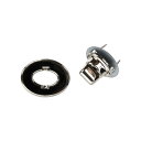 留め具楕円ひねり 銀 H206-050-2
