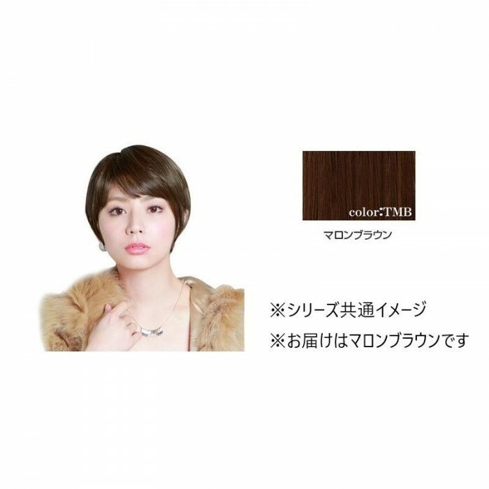 プリシラ オールウィッグ ノーブルショートボブ A-691 耐熱 TMB マロンブラウン