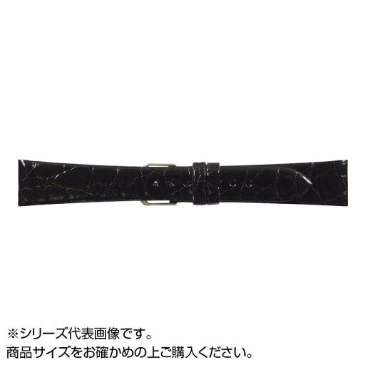 MIMOSA ミモザ 時計バンド 腹ワニD 16mm ブラック 美錠:銀 WD-A16 MIMOSA ミモザ 時計バンド 腹ワニD 16mm ブラック 美錠:銀 WD-A16