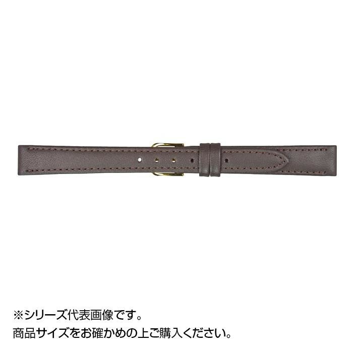 MIMOSA ミモザ 時計バンド EMカーフ 14mm ダークブラウン 美錠:銀 CEM-B14