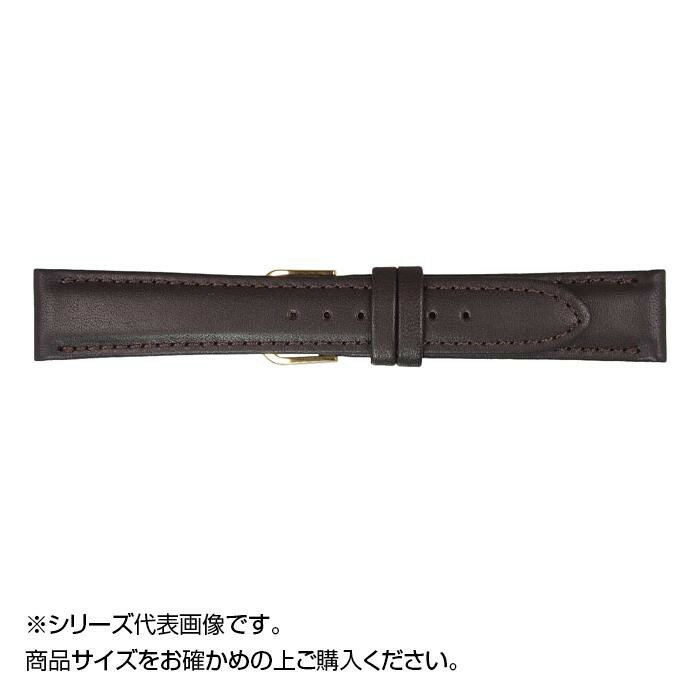 MIMOSA ミモザ 時計バンド EMカーフ 19mm ダークブラウン 美錠:銀 CEM-B19