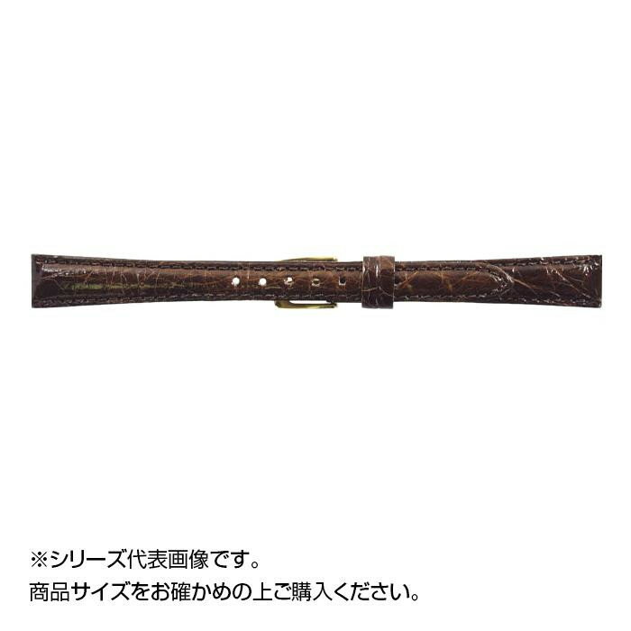 MIMOSA ミモザ 時計バンド DM腹ワニ 14mm ダークブラウン 美錠:金 WDM-B14