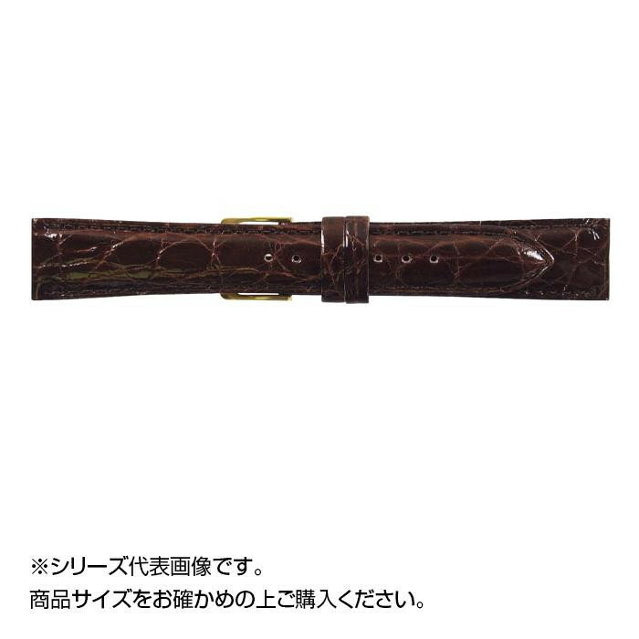 MIMOSA ミモザ 時計バンド DM腹ワニ 19mm ダークブラウン 美錠:金 WDM-B19
