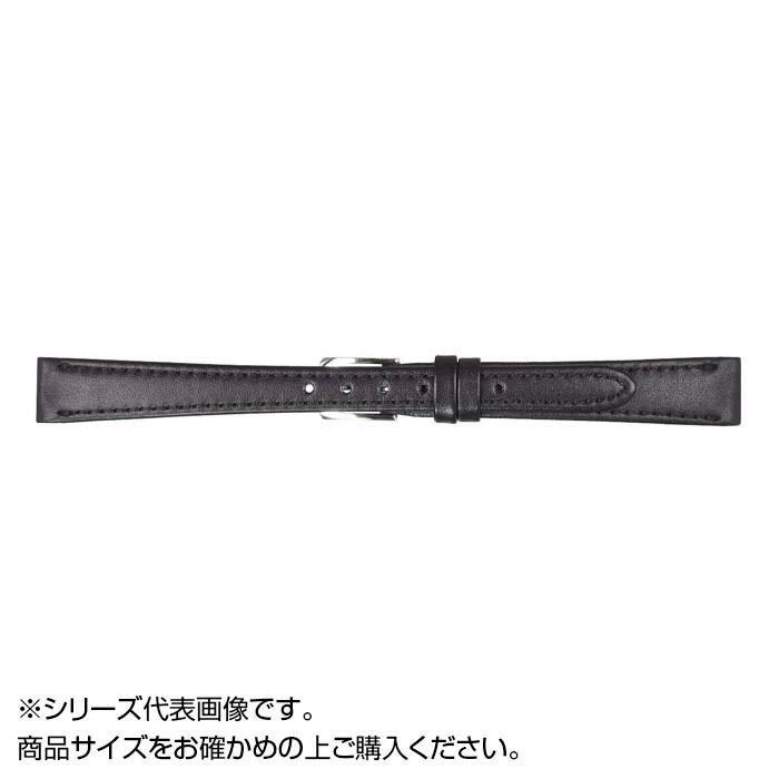 MIMOSA ミモザ 時計バンド Eカーフ 12mm ブラック 美錠:銀 CE-A12