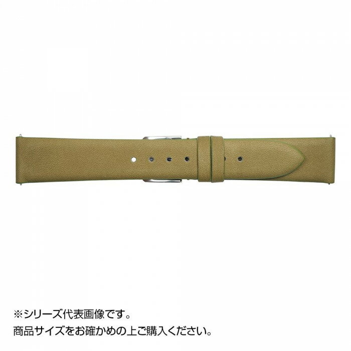 Emitta エミッタ 時計バンド オイルキティ スライド式バネ棒 12mm モスグリーン 美錠:銀 EK-MS12