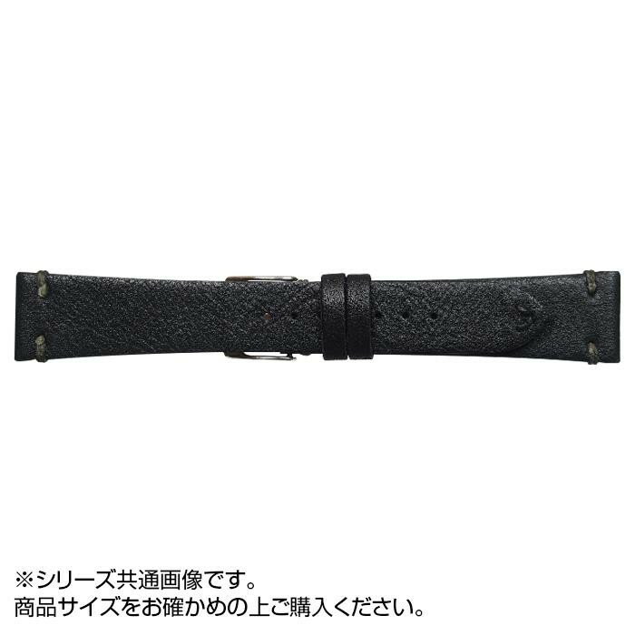 Emitta エミッタ 時計バンド ウーガ 19mm ブラック 美錠:銀 EU-A19