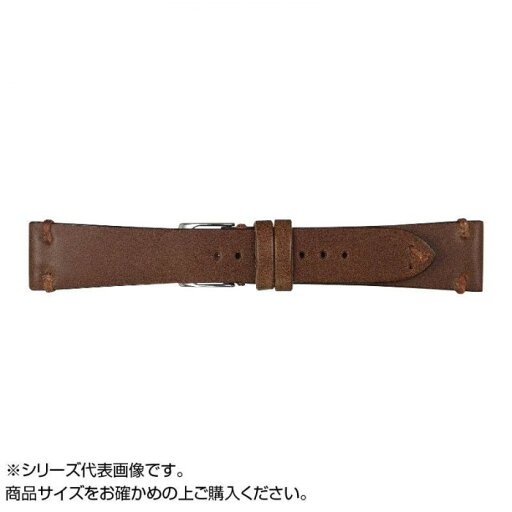 Emitta エミッタ 時計バンド ブッテーロ 17mm ブラウン 美錠:銀 EB-B17 Emitta エミッタ 時計バンド ブッテーロ 17mm ブラウン 美錠:銀 EB-B17