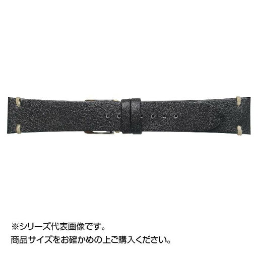 Emitta エミッタ 時計バンド ストーンズ 20mm ブラック 美錠:銀 ES-A20 Emitta エミッタ 時計バンド ストーンズ 20mm ブラック 美錠:銀 ES-A20
