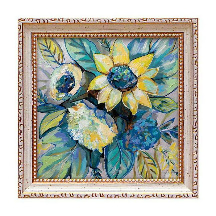 ユーパワー ミニゲル アートフレーム ジャネット ヴェルテンテス セージ アンド サンフラワー JV-02003