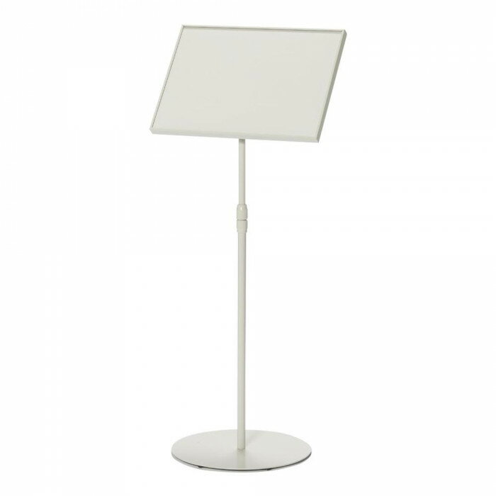 ナカキン　カバー付サインスタンド 上下スライド傾斜型 A3サイズ横型　NSS-FKA3Y-WG