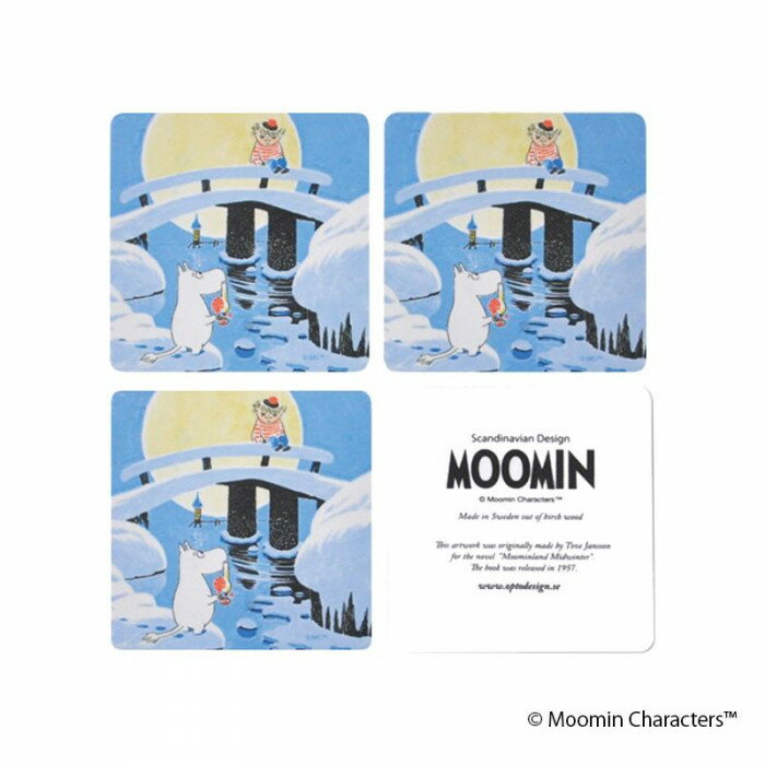 MOOMIN ムーミン コースター4枚セット ムーミンウィンター OPD060010