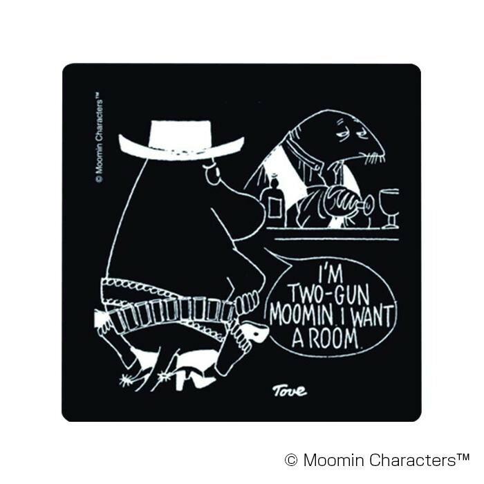 MOOMIN ムーミン ムーミンコミック柄コースター Two-Gun Moomin OPD060019