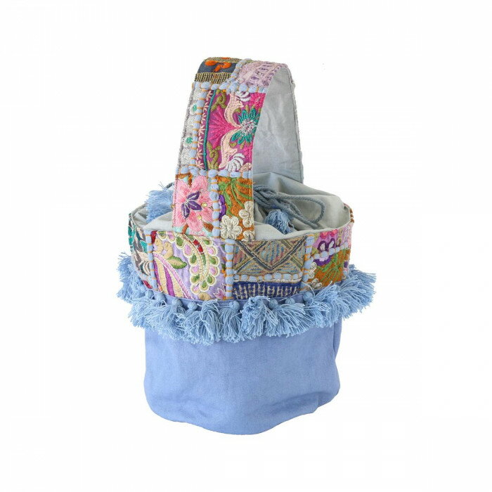 カンバディアパッチ　バケツバッグ　G.BL 13120595022