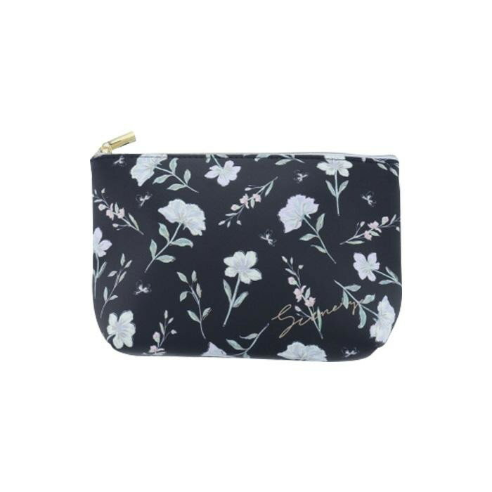 FLOWERING フラワーリング マチ付きポーチ ボタニカル ネイビー GPO0158-NV