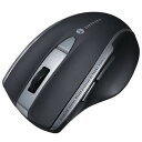 静音BluetoothブルーLEDマウス 5ボタン MA-BTBL167BK(2)
