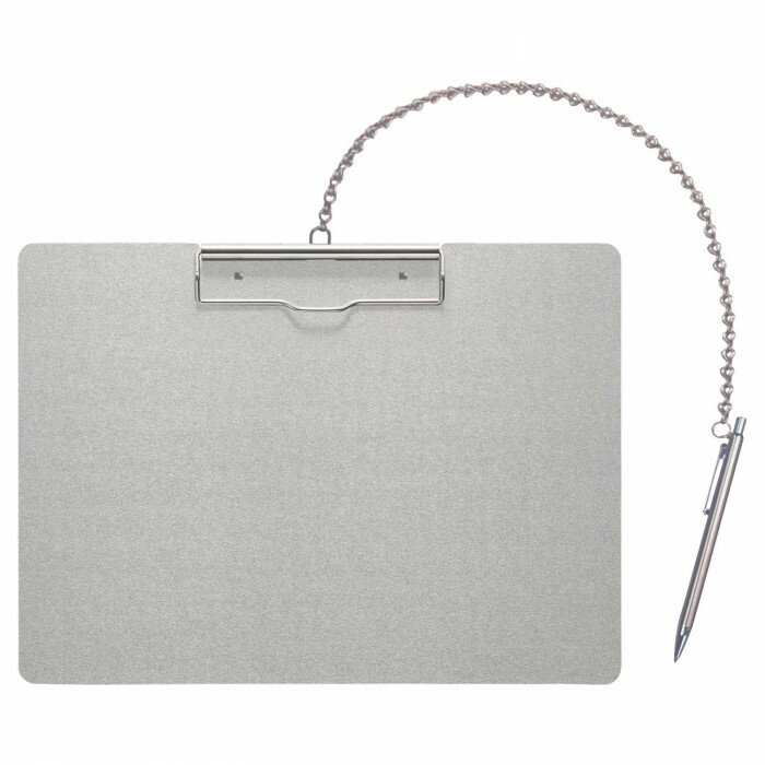 ナカキン アルミ用箋 チェーン+ペン付 AS-A4S-P