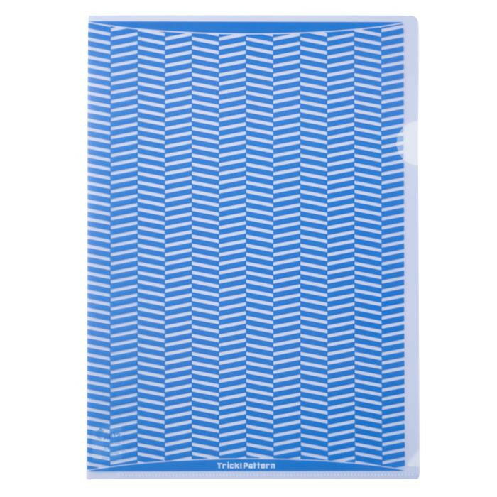 ヒサゴ 抗菌トリック クリアフォルダ A4 ライトブルー OP2462