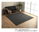 ループパイル ラグ 約1畳 約90×185cm ホットカーペット対応 ブラック 3985969(3)
