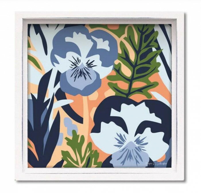 ロハス ミニアートフレーム ミーガン ギャラガー パンジー パンデミック LA-01299