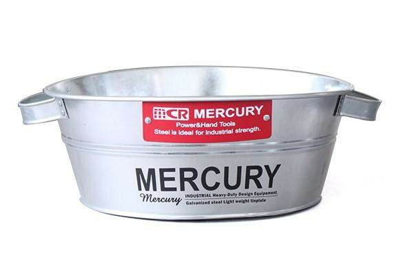 マーキュリー ブリキタブバケツ GALVA ブラック ME047212