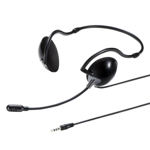 サンワサプライ 4極対応 ヘッドセット MM-HS403BK サンワサプライ 4極対応 ヘッドセット MM-HS403BK