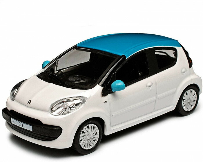 ホンウェル シトロエン C1 ホワイト/グリーン 1/43スケール 432741(3)