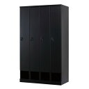 豊國工業 下段オープンタイプ4人用1段 W1050 内筒交換錠 RLK-TKN410-BMB