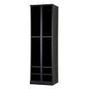 豊國工業 オープンタイプハンガーパイプ式4人用2列4段 W525 RLK-KKP4452-B