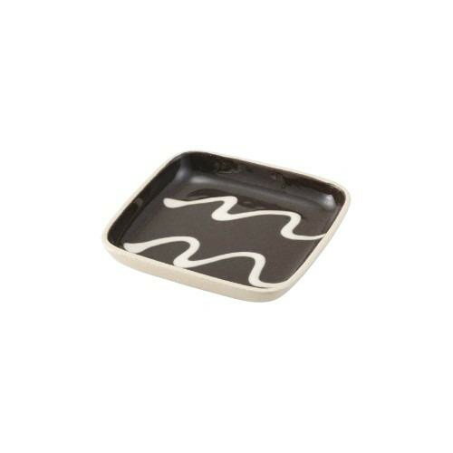 西海陶器 リップル SQトレイ M W