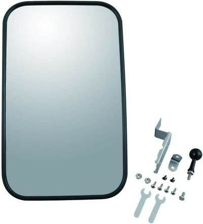 MYST マイスト 5127　ガレージミラーL　角　長距離用 〜50mまで 四角形 黒色 約370×220mm　169416