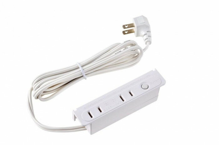 家具用ブレーカー付コンセント 2個口 FO-22B W(3)