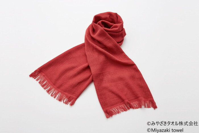 みやざきタオル 今治マフラー シーズン 160cm×34cm No.2 ストロベリー