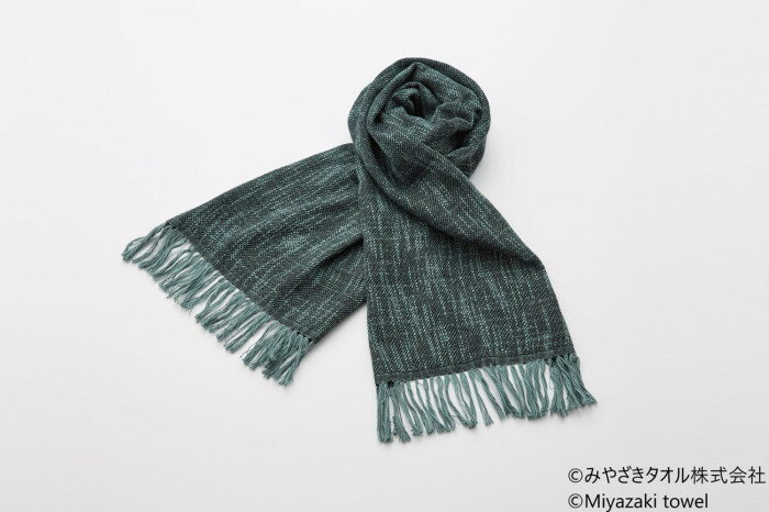 みやざきタオル 今治マフラー マッフル 160cm×34cm No.3 ブルーグレー