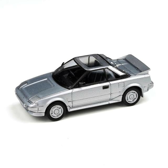 JADI トヨタ MR2 MK1 スーパー 85 メタリックシルバー ライトクローズ RHD 1/64スケール PA65363