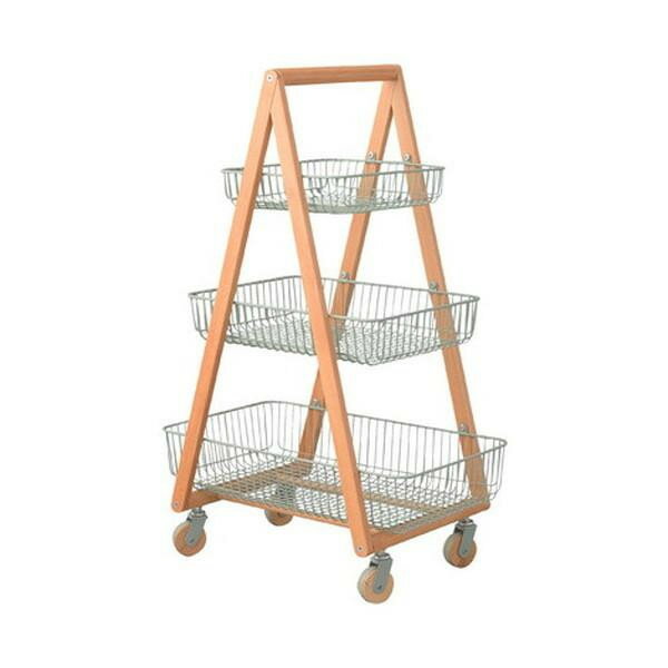 東谷 バスケットワゴン グリーン PW-54GR