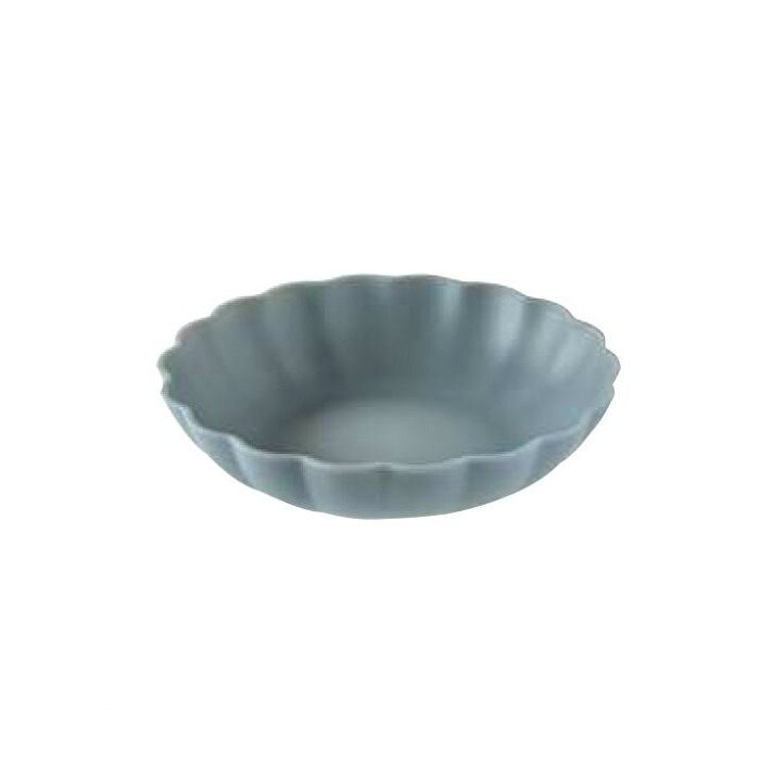 アボード ポリプロピレン樹脂 スカロップペタル ローボウル22cm ライトグレー TSPSB5087MSV