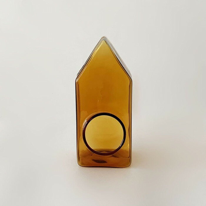 志成販売 GLASS カラー ドーム ハウス L アンバー 107626AM