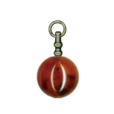 INAZUMA イナズマ 約25mm玉付きファスナー飾り 1個入 21 ベッコウ AK-87-25