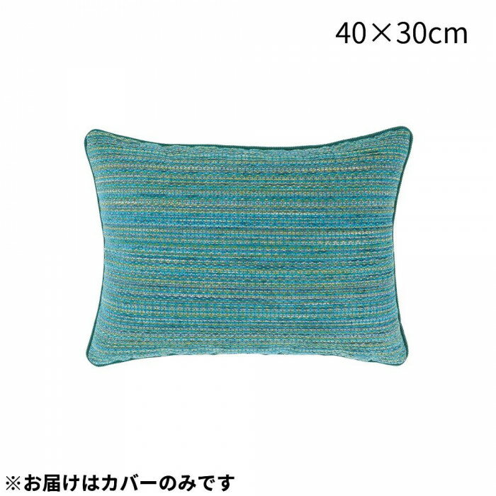 川島織物セルコン ガラパゴス ピロークッションカバー 40 30cm LL1318 BG ブルーグリーン