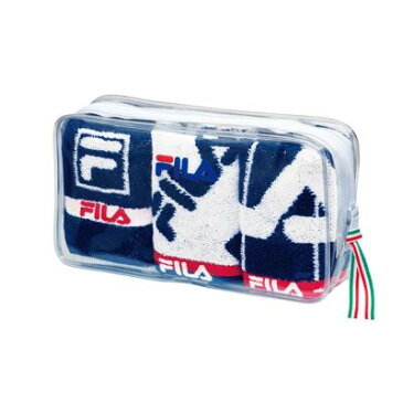 FILA フィオーレセット タオルチーフ3Pセット ポーチ入り FL-1532 ネイビー