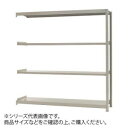 軽中量ラック　耐荷重200kgタイプ　連結　間口1500×奥行300×高さ2100mm　4段　アイボリー