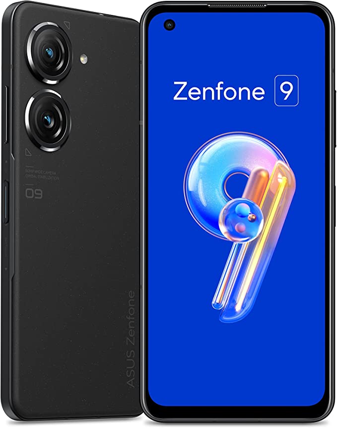 新品未開封 ASUS スマートフォン Zenfone 9 128GB ミッドナイトブラック ZF9-BK8S128 国内量販版 SIMフリー docomo / au / SoftBank / Y mobile / ahamo / povo / LINEMO / 楽天モバイル 回線対応
