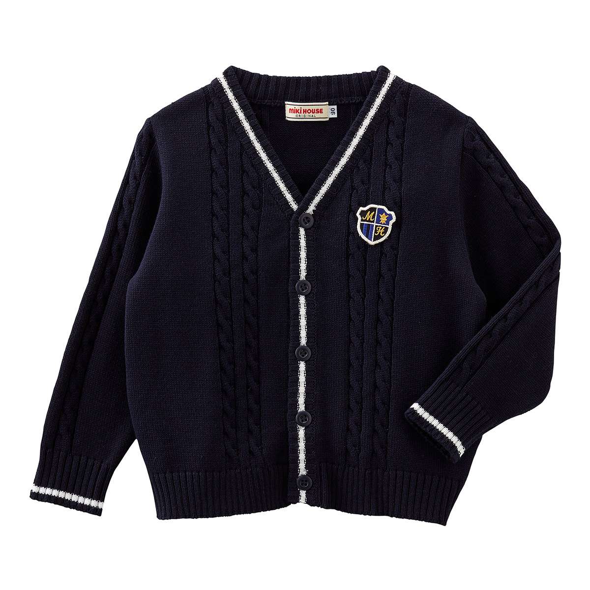 ミキハウス チルデン風ニットカーディガン キッズ 男の子 女の子 子供 秋 冬（140cm）mikiHOUSE［13-6801-959］ 【羽織】fo21
