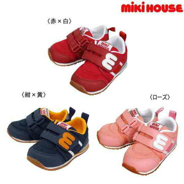 【楽天スーパーセール40％OFF】ミキハウス mikihouse mロゴ スポーティセカンドベビーシューズ (13-14.5cm) 【13-9307-975】