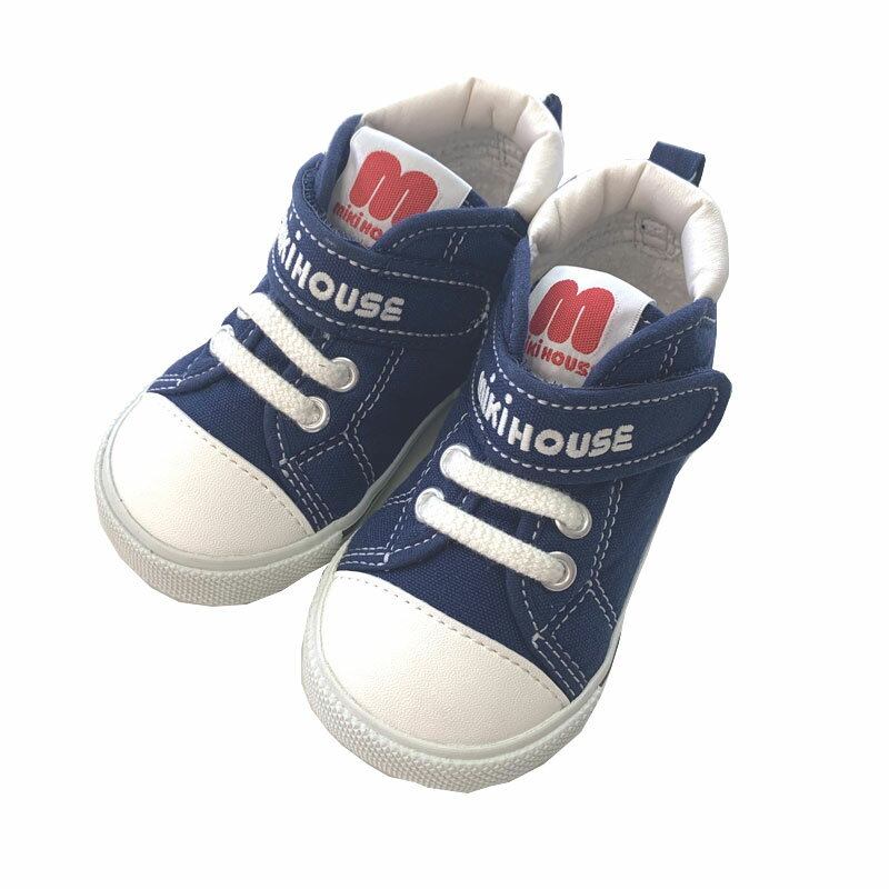ミキハウス ミキハウスロゴ♪セカンドベビーシューズ (13-15cm) mikihouse 【11-9304-828】