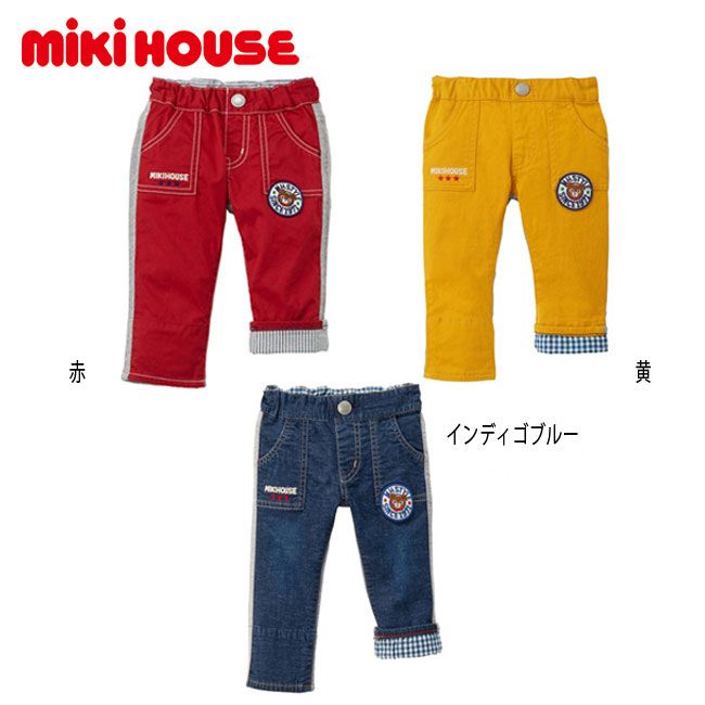 【スーパーセール40%OFF】ミキハウス mikihouse プッチー異素材パンツ ボトムス パンツ ズボン ベビー キッズ 子供 男の子 女の子 (80-90cm) 【11-3203-262】のサムネイル