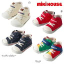 ミキハウス mikihouse mロゴ セカンドベビーシューズ(13.5cm-15.5cm) ベビー キッズ 赤ちゃん 男の子 女の子 靴 プレゼント 出産祝い