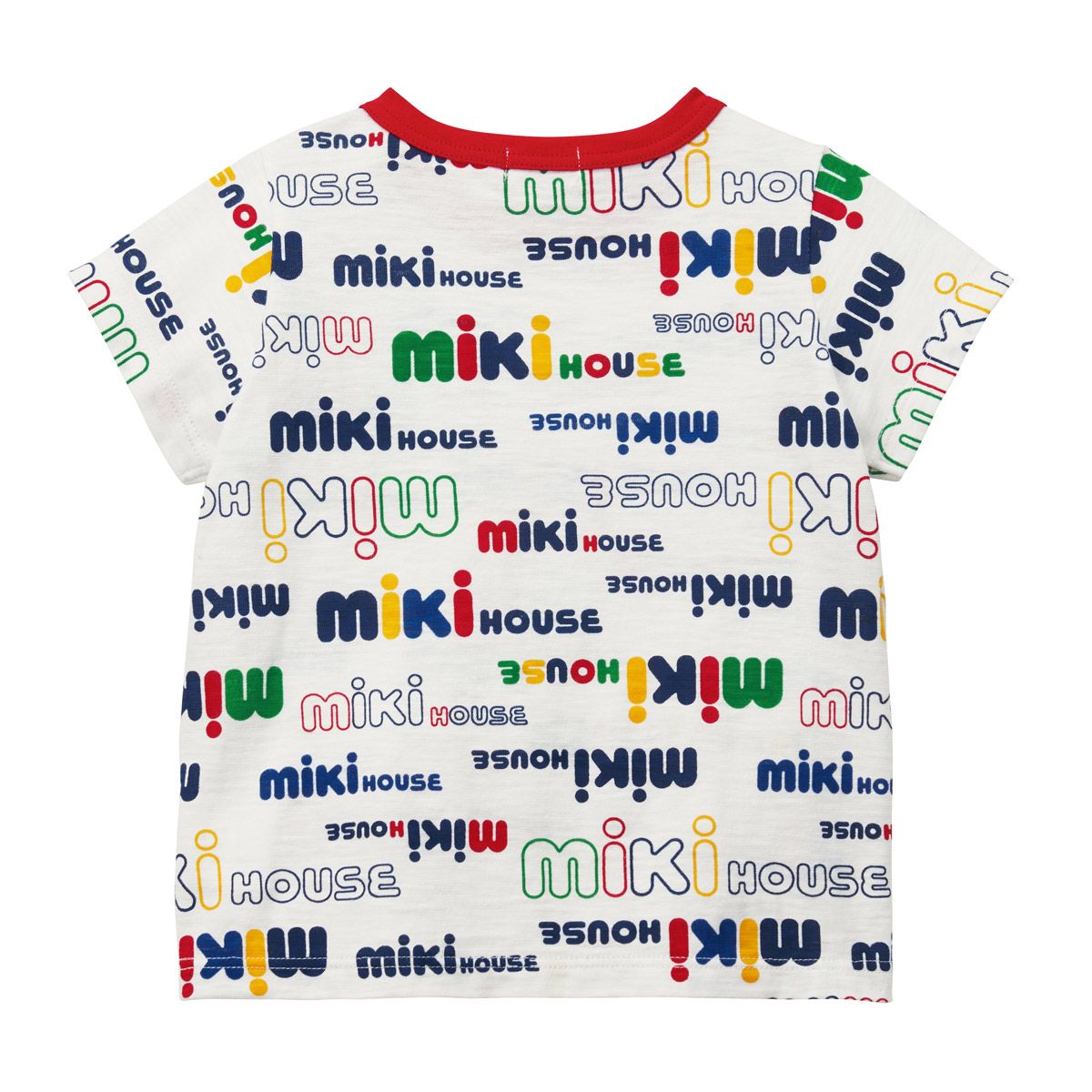 【セール30%OFF】ミキハウス mikihouse ロゴプリント半袖Tシャツ (110cm・120cm・130cm) トップス 半袖 薄手 ロゴ 総柄 おしゃれ カラフル 夏 キッズ 子供 子供服 男の子 女の子【12-5221-386】【prs】[sp-s] 2