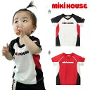 【セール30%OFF】ミキハウス mikihouse 【吸汗速乾】ロゴ半袖Tシャツ (80cm-130cm) トップス メッシュ 吸汗 速乾 防汚 半袖 ロゴ 配色 ベビー キッズ 子供 男の子 女の子【10-5225-575】[sp-s]