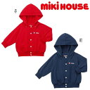 【セール30%OFF】 ミキハウス mikihouse バックロゴパーカー (90-130cm) トップス アウター ロゴ フード着脱 ベビー キッズ 子供服 男の子 女の子 ギフト プレゼント 【13-3712-494】[wi-s][sp-s]